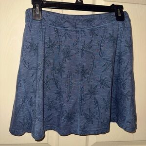 Toad&Co Blue floral Patterned Women's Skort S tennis pickleball athleisure